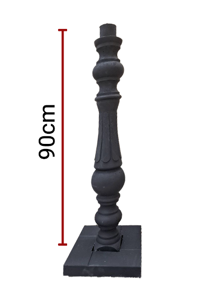 ابعاد : 11*11 سانتیمتر ، ارتفاع 90 سانتیمتر