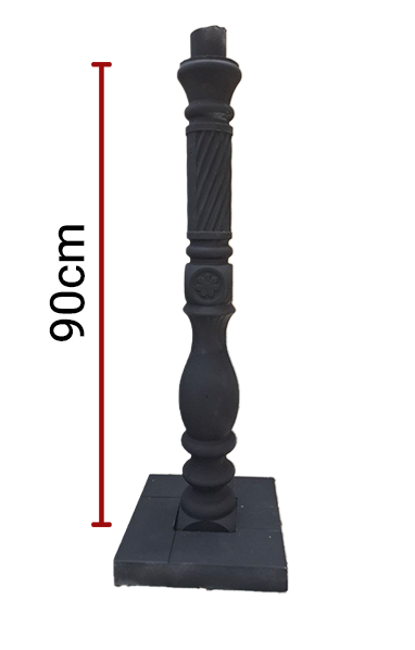 ابعاد : 11*11 سانتیمتر ، ارتفاع 90 سانتیمتر